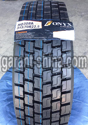 Onyx HO308A (приводная) 315/70 R22.5 154/150L 20PR - Фото протектора с этикеткой